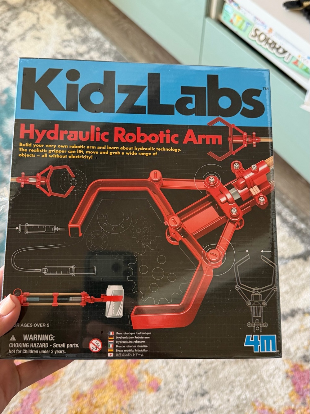 Hydraulic Robotic Arm Toy - Red